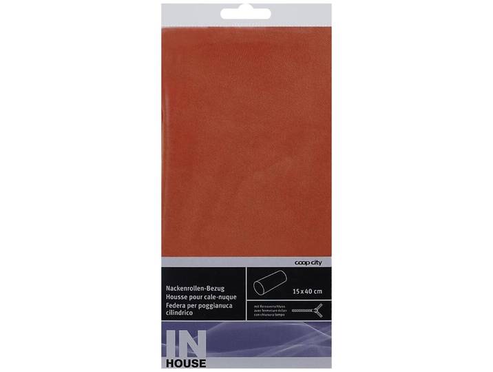 Inhouse Nackenrollenbezug 15x40, assortiert, 5 Farben