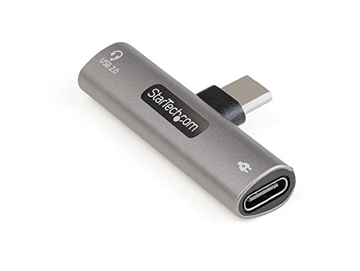 StarTech. com USB-C Audio & Charge Adapter - USB-C Audio Adapter w/Headset Poort & 60W Power Delivery Charger - Voor Telefoon/Tablet/Laptop (CDP2CAPDM)