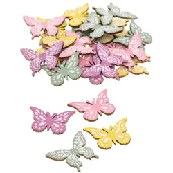 Streuteile "Schmetterling", 3,5 cm, 24 Stück