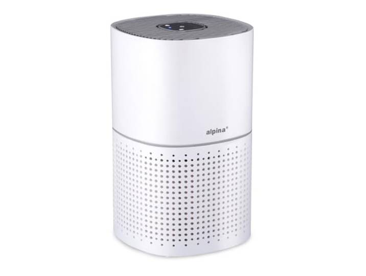 alpina Purificateur d'Air - Air Purifier avec ioniseur - Filtre HEPA - 3 étapes + Mode Nuit - Blanc