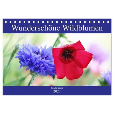 Wunderschöne Wildblumen (Tischkalender 2027 DIN A5 quer), CALVENDO Monatskalender