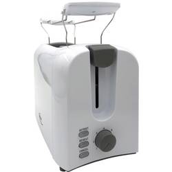 Elta CTO-750.16 Toaster Cool-Touch-Gehäuse, mit Brötchenaufsatz Weiß