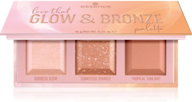 essence love that GLOW & BRONZE Kontur palette 16 g