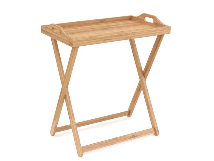 Tabletttisch Bambus TILLY klappbar 55 x 35 x 64 cm natur
