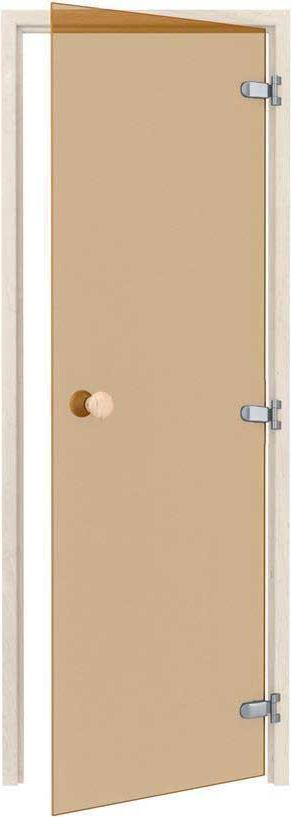 Saunatür Classic - Espe / Glas Bronze / 80 x 200