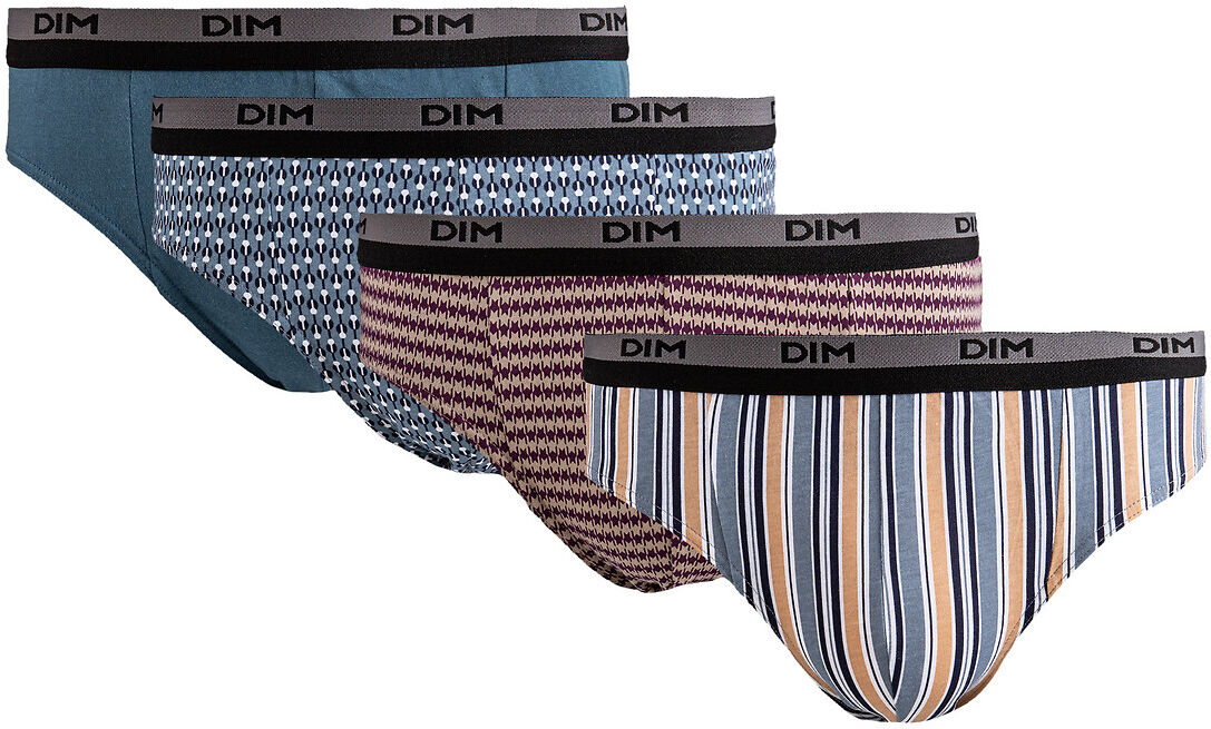 DIM Lot de 4 slips COTON PRINT