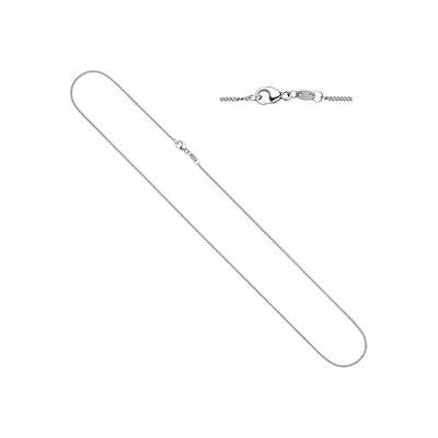 Kette ohne Anhänger JOBO "Panzerkette Rundpanzerkette", grau (platin 950), Halsketten, Damen, Platin 950, L: 45, Rundpanzerkette 950 Platin 45 cm