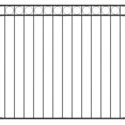 vidaXL Zaunelement Grau 170 x 120 cm Stahl