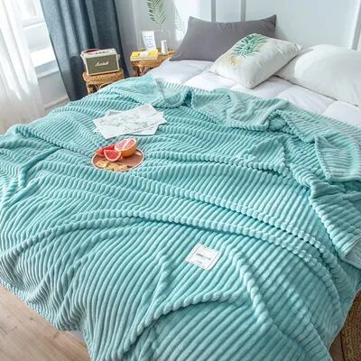 Shop Station Cozy Hooded Blanket Wearable Fleece Throw Blanket For Sofa, Bed & Lounging light Green 27.56 39.37 In