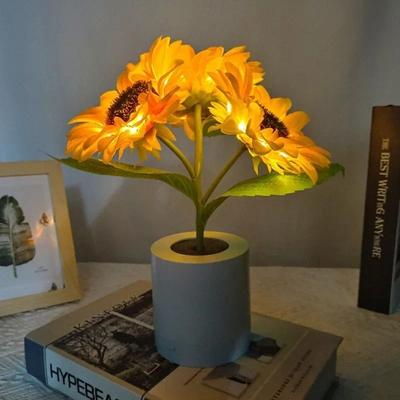 Uplifted Goods Floral Botanical Desktop Atmosphere Lamp Floral Botanical Desktop Atmosphere Lamp