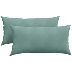 vidaXL Sofakissen 2 pcs Meergrün 80 x 40 cm Cordstoff