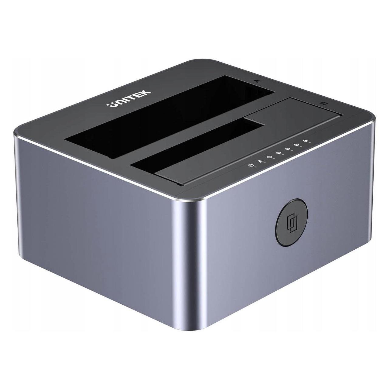 Unitek Y-3027GY01-EU Disk Clone Station 2 x SATA 2 5 /3 5 USB-C 10Gbps (51642)
