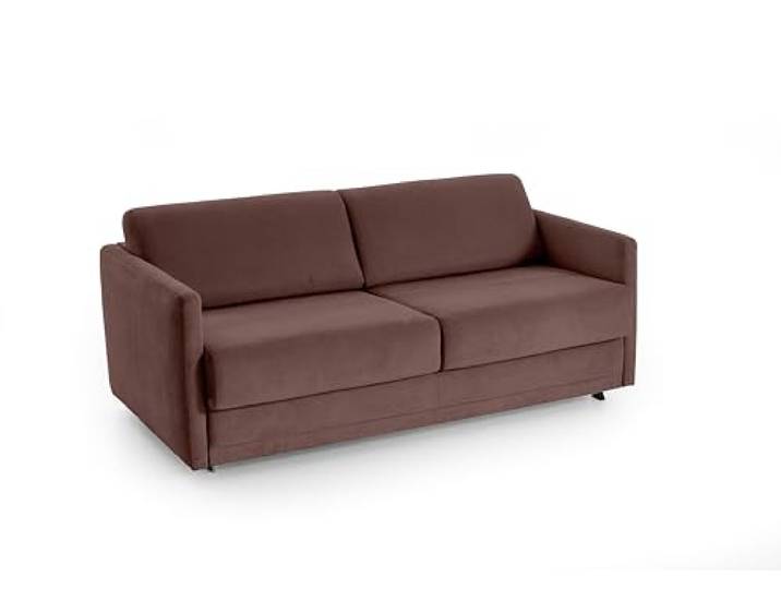 Atlantic Home Collection Schlafsofa Limone, hochwertig gepolstert, braun, Dauerschläfer mit 140/200 Liegefläche, 193x93x90 cm (BxTxH)