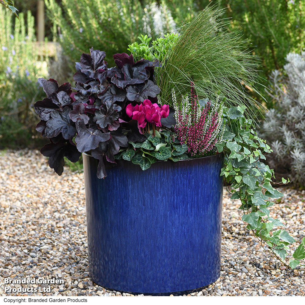 Garden Gear Pot Planter Blue 36cm H x 36cm W x 36cm D