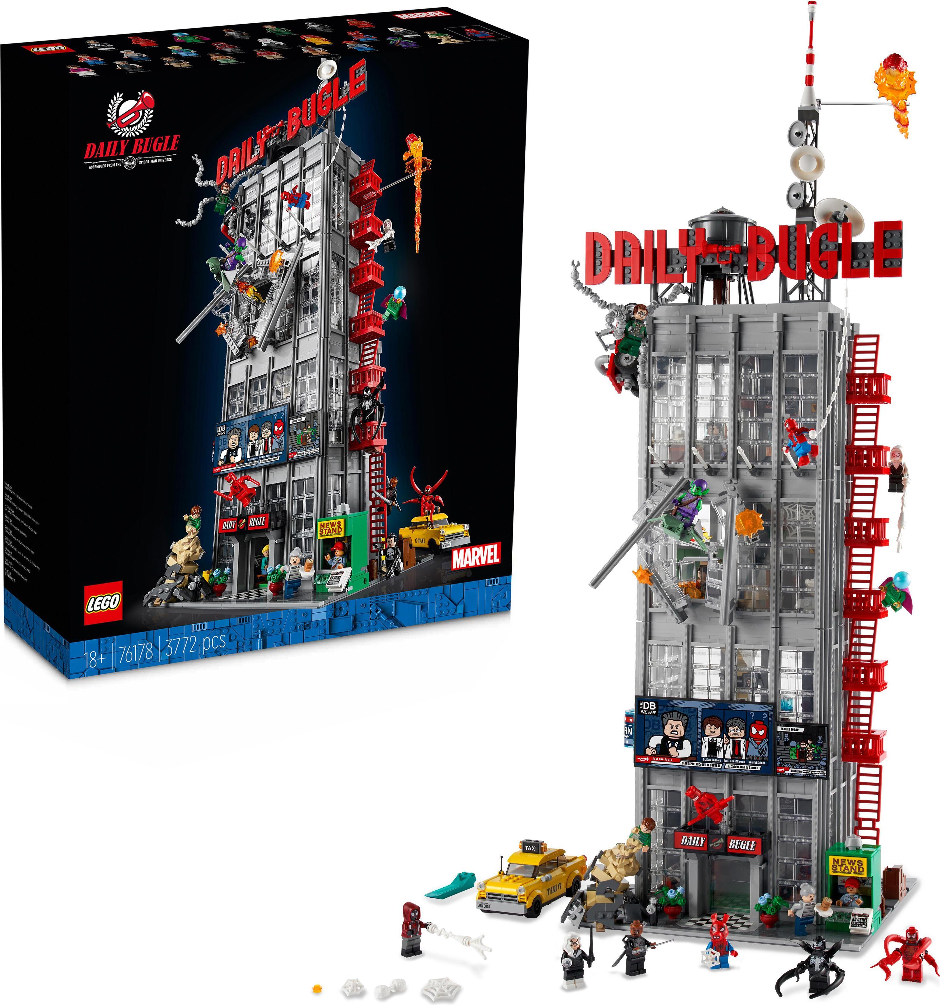 LEGO Marvel Spider-Man Daily Bugle Zeitungsredaktion, Sammelset für Erwachsene mit 25 Minifiguren, Superhelden-Geschenk, Geschenkset 76178