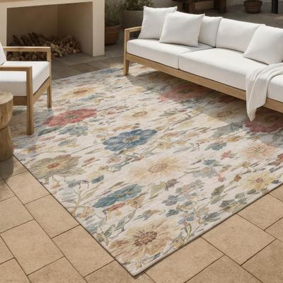 Addison Rugs Machine Washable Indoor/ Outdoor Floral Cheri Chantille Rug
