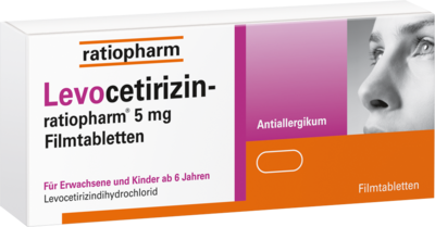 ratiopharm GmbH LEVOCETIRIZIN-ratiopharm 5 mg Filmtabletten 50 St 15197741