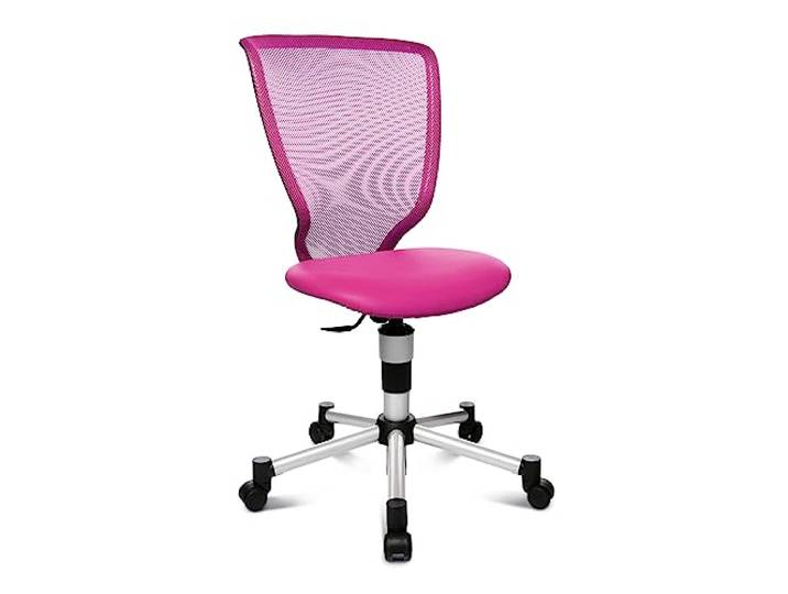 Topstar 71487S04 Titan Junior, Schreibtischstuhl, Kinderdrehstuhl, Jugenddrehstuhl, Netzrückenlehne und Bezugsstoff pink