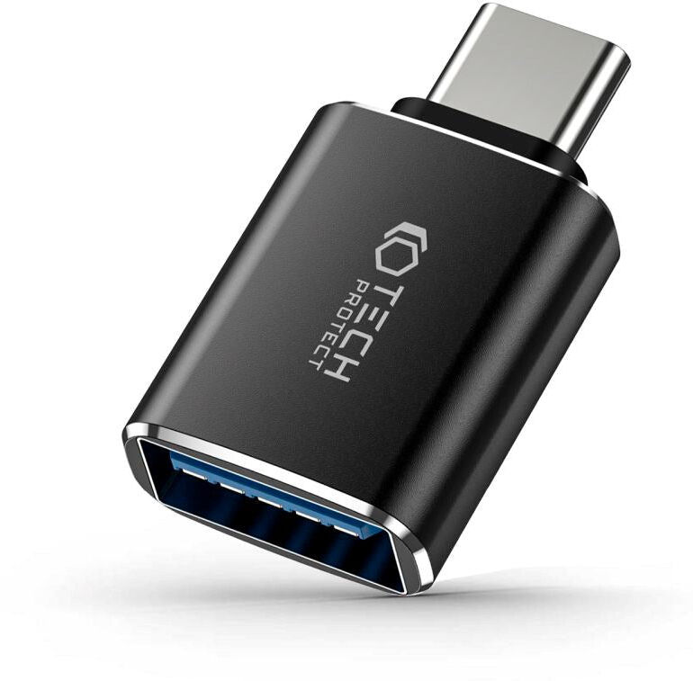 Tech-Protect USB-C Til USB-A Adapter - Sort