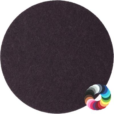 BIASTO - Premium Filz Untersetzer - rund 10cm - Farbe: pflaume (HF027). Design Glas-Untersetzer für Getränke, Tisch, Bar, Tasse, Vase