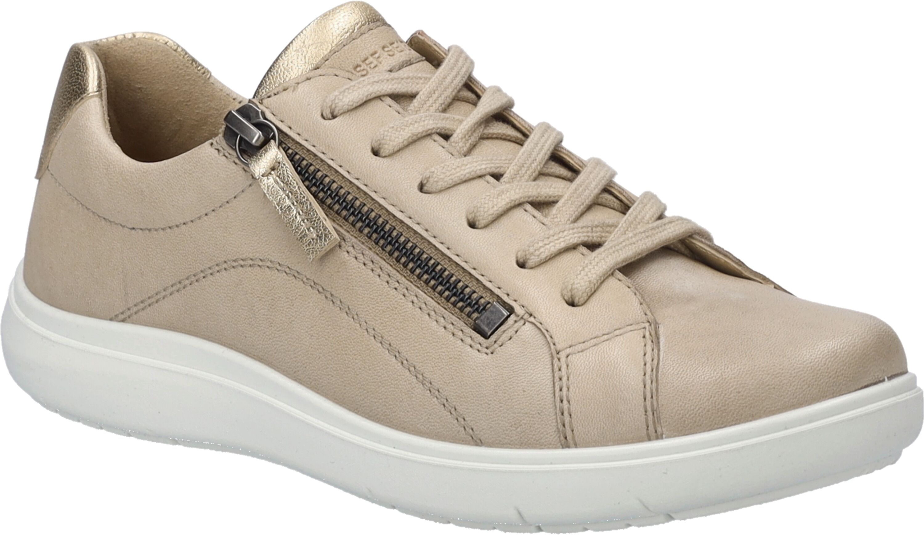 Sneaker JOSEF SEIBEL "Megan 01, ceramic", Damen, Gr. 41, beige (ceramic), Obermaterial: 100% Rindsleder Leather cow., Schuhe Sneaker