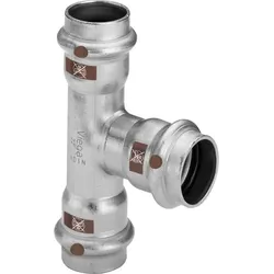 Viega Temponox T-Stück 810559 54 x 35 x 54 mm, Stahl, nicht rostend, mit SC-Contur