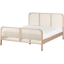 BETT mit Lattenrost 160/200 cm Kiefernholz Hellbraun Gonfaron