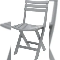 Gartenstuhl Stuhl Klappstuhl 78x44x42cm Grau Klappbar Sitzen Garten Balkon