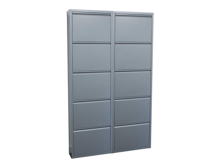 ebuy24 Schuhkipper grau, Grau, Metall, 100x173x16 cm, Garderobe, Schuhaufbewahrung, Schuhkipper