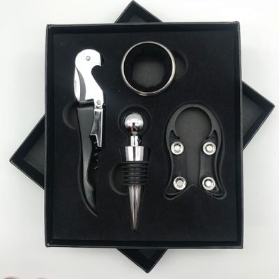 Inspire Daily Merch Elegant Wine Opener Gift Set Stainless Steel Bottle Opener, Vacuum Stopper & Pourer Bar Tool e