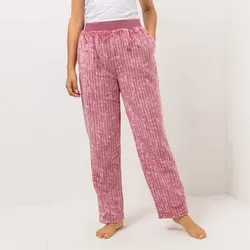 MONT CHALET Damen-Hose Jacquard-Design Mikrofaser Chinchilla Taschen