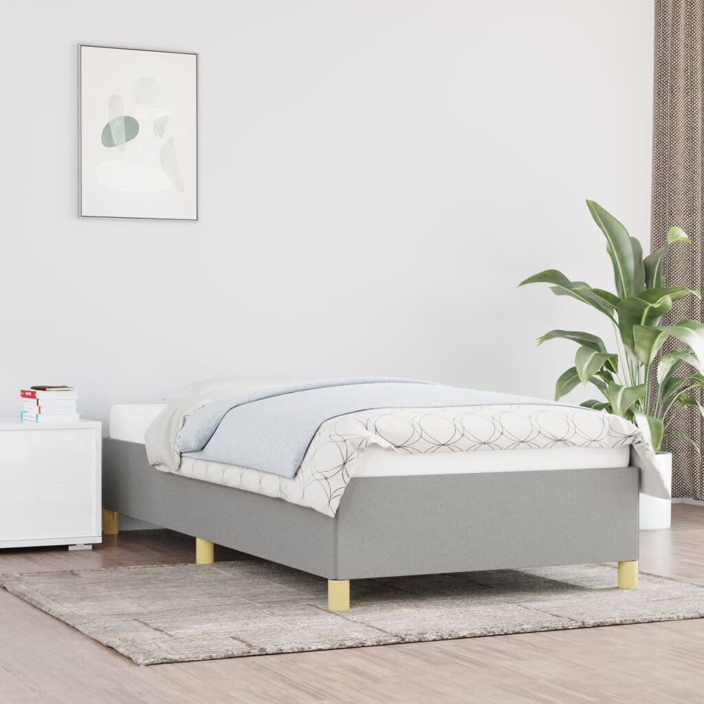 17 Stories Holdyn Bed Light Grey/Brown Single (3')
