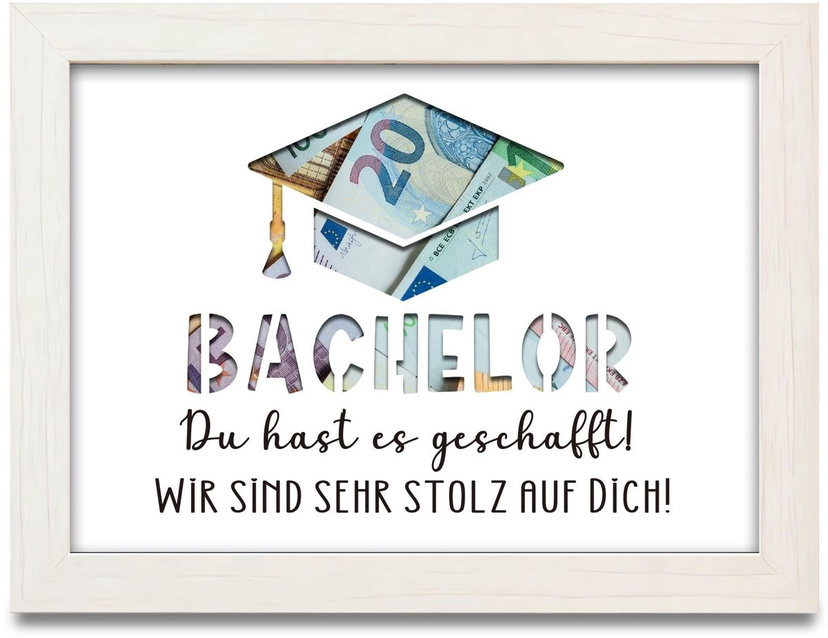 Dailygoods Fotolijst voor creatief geldgeschenk