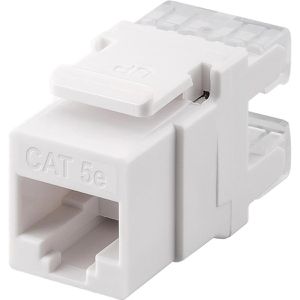 Goobay Keystone-Modul 95738, ungeschirmte Buchse, RJ45 Cat 5e, werkzeuglose Montage, Kunststoff, PoE+