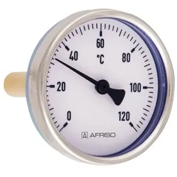 Afriso Bimetall-Thermometer 63813 0/120 °C, 100mm, Gehäuse-d= 100mm