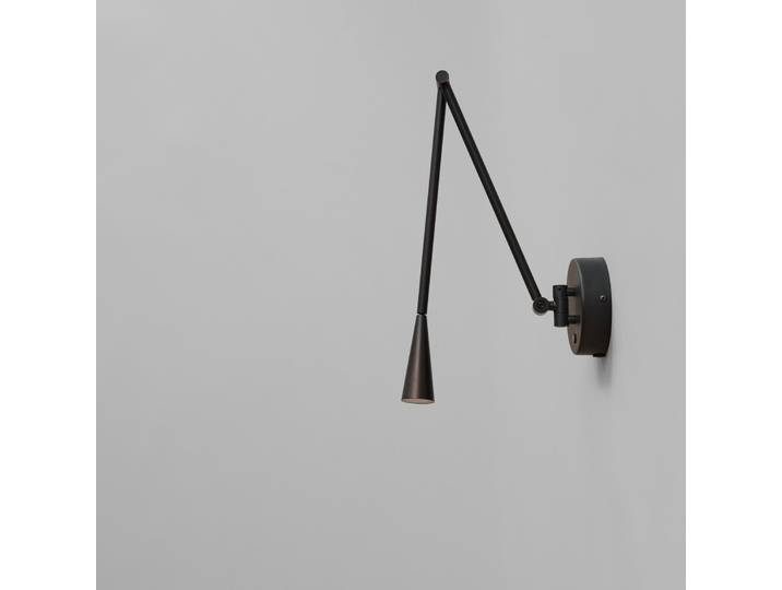 SNAKE Wandleuchte, schwarz, Metall, G9 - 101 Copenhagen - Wohnzimmer - Design - Aluminium - Einflammig