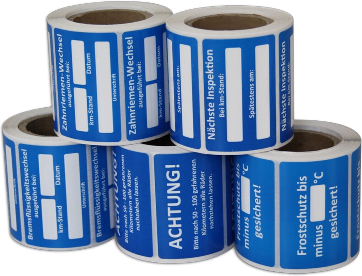 Eichner Kundendienstaufkleber Text: Batteriewechsel ausgeführt bei (9220-00064)