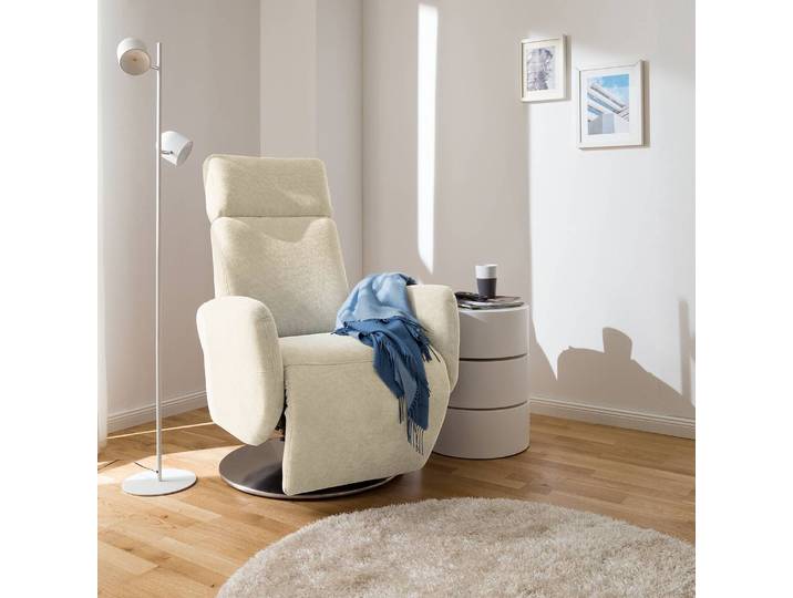 Relaxsessel Biar Beige/Hellbeige Webstoff 71 x 110 x 82cm