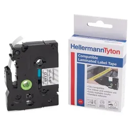 HellermannTyton Beschriftungsband Etikett HTZ131-PET-BK/CL