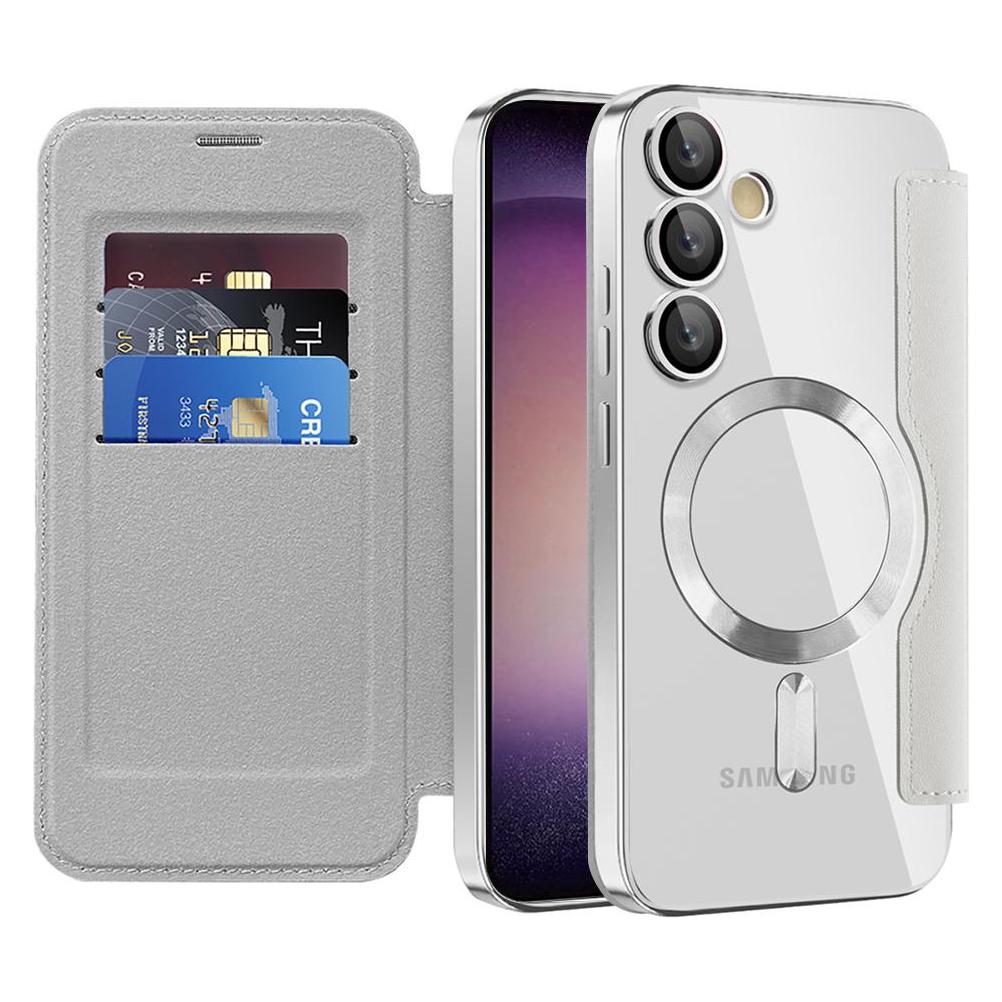 Techsuit - SmartMag Book Case - Samsung Galaxy S23 - Gray (Samsung Galaxy S23) (59432862)