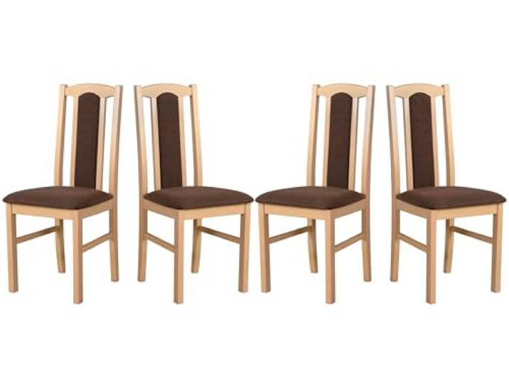 LeafDesign Esszimmerstühle Holz - Esszimmerstuhl 120 kg - Stuhl Buche Massiv - Stühle Esszimmer 4er Set - Holzstuhl - Esstischstühle - Küchenstühle 4er Set