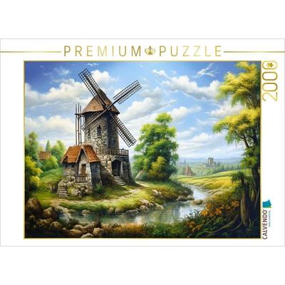 CALVENDO Puzzle Windmühle im Sommer | 2000 Teile Lege-Größe 90x67cm Foto-Puzzle für glückliche Stunden, Sonstige von , Calvendo Puzzle
