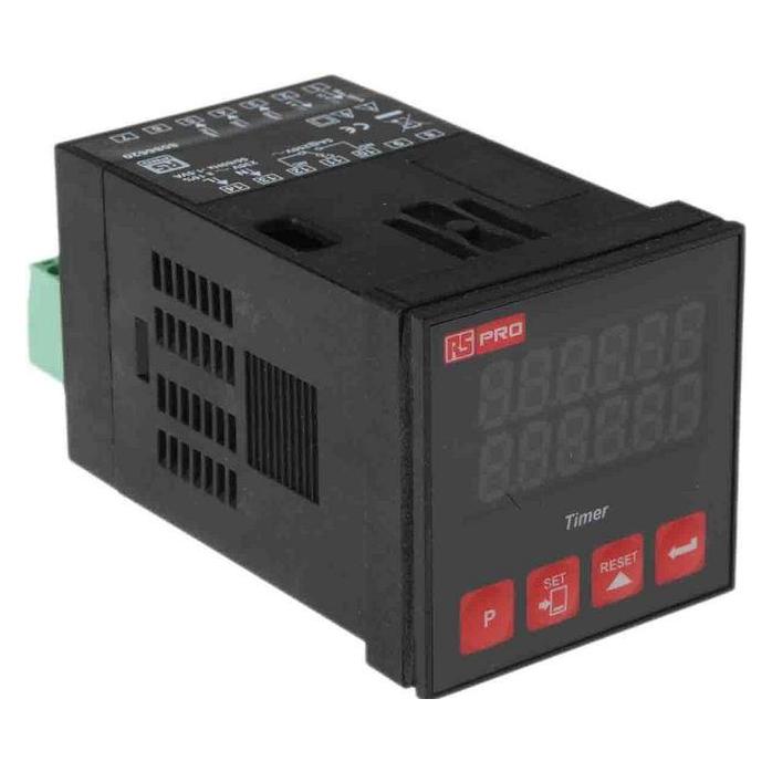 RS PRO Timer, 6 Digit, 48x48, 230Vac (8086620)