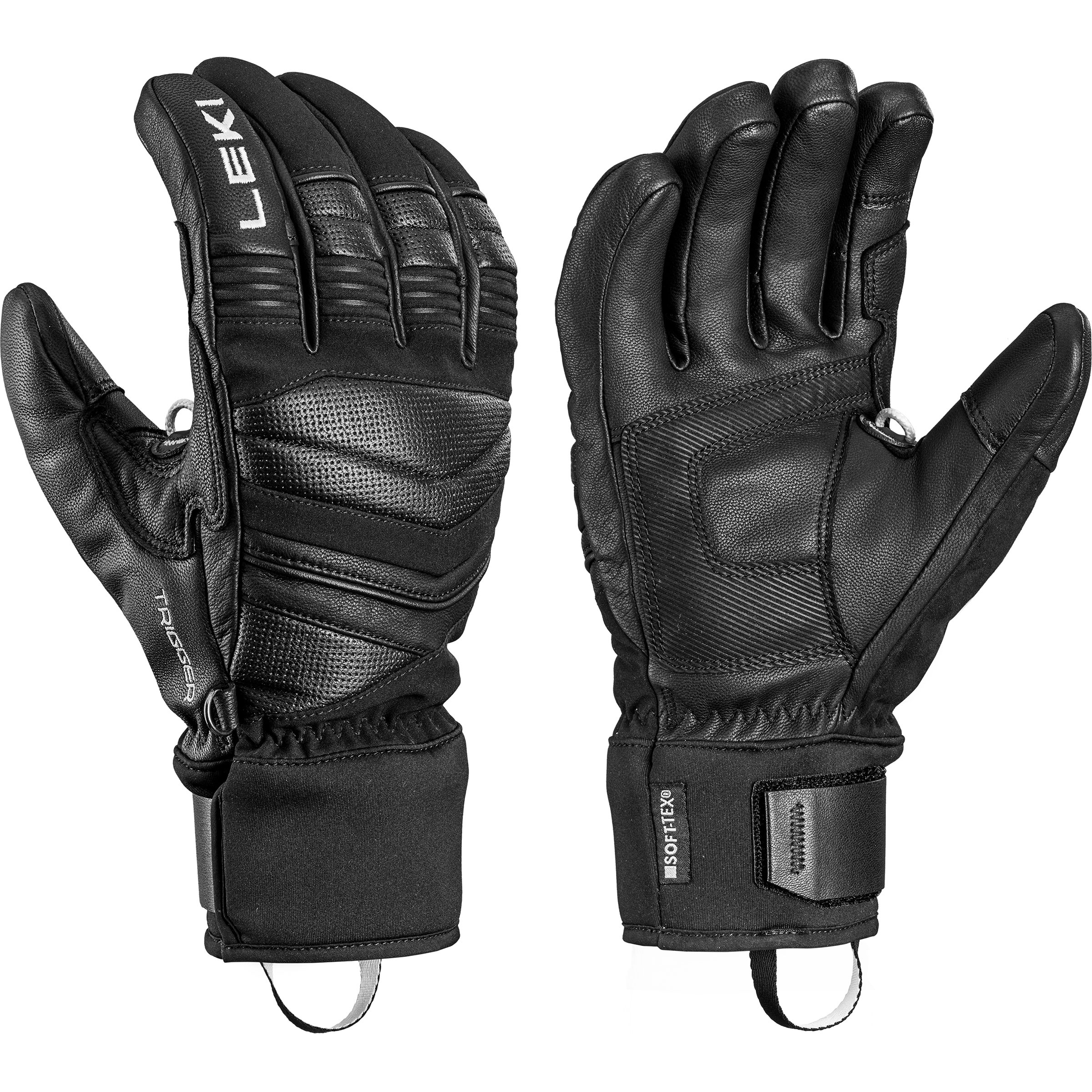 Leki Epicon TR Skihandschuhe schwarz Größe 9.5 Skifahren Winddicht Primaloft