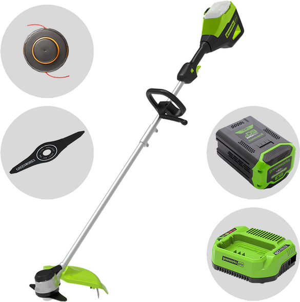 Greenworks GD60BC - Débroussaileuse à batterie - 60V - 4Ah