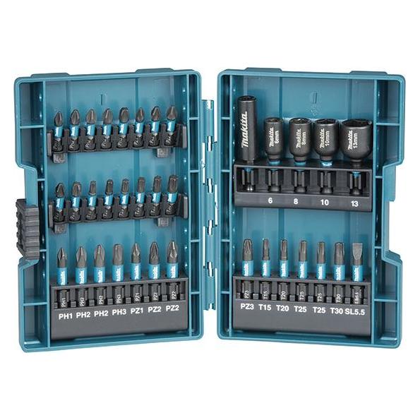 Makita Bit-Set (Innensechsrund TX, Kreuz Phillips PH, Kreuz Pozidriv PZ) (B-66880)