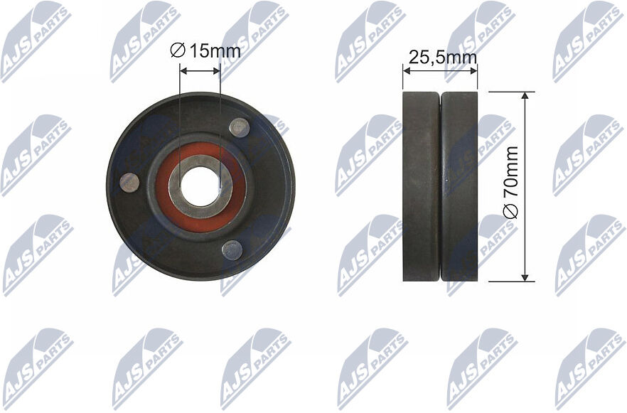 Nty Spannrolle, Keilriemen Rnkbm040 Für Bmw Opel Land Rover