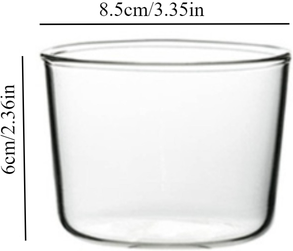 Discount Dollar Deals Elegant Clear Glass Dessert Bowls Set Heat Resistant Mini Serving Cups For Pudding, Ice Cream Sauces 250ml 1pc