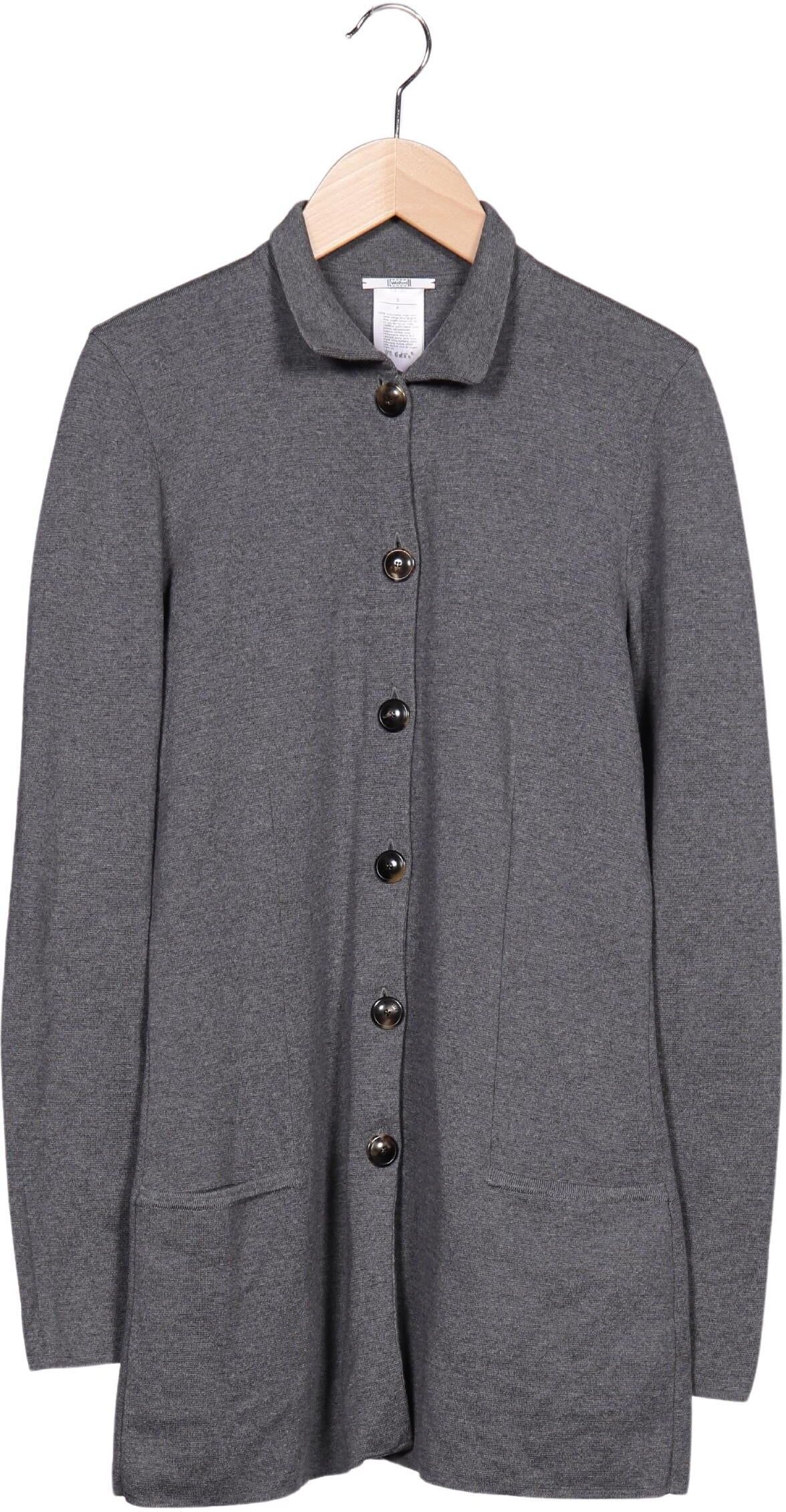 Wolford Damen Strickjacke, Grau, Gr. S, Schurwolle - Second Hand