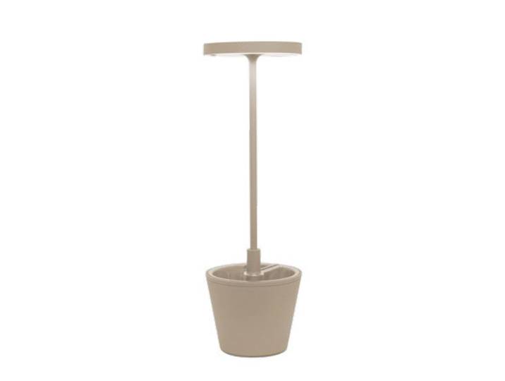 ZAFFERANO set de 3 lampes de table POLDINA REVERSO (Sable - Aluminium peint et polycarbonate)